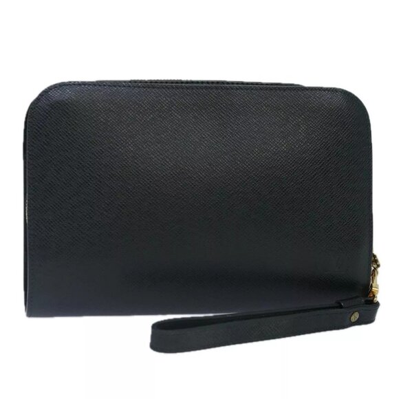 LOUIS VUITTON Taiga Baikal Clutch Bag Epicea - Picture 1 of 16